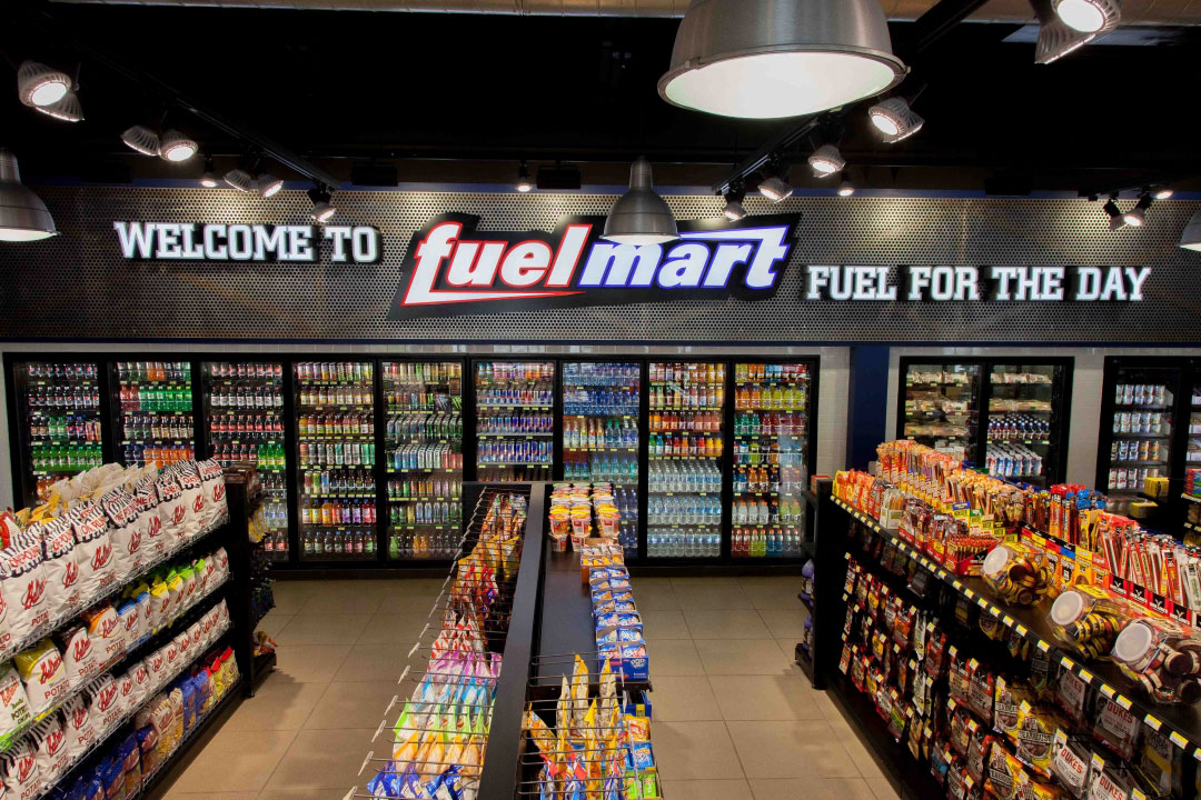 Inside a Fuel Mart station