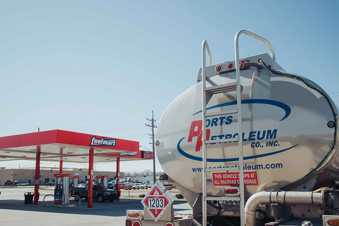 Fuel Truck at Fuel Mart Gas Station